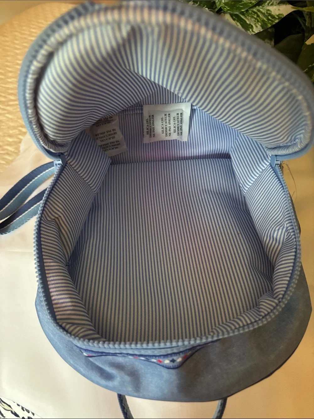 Brighton Blue Embroidered Bandana-Print LOVE Backpack